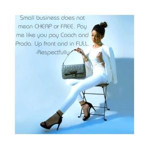 Small Business Does Not Mean Cheap Or Free